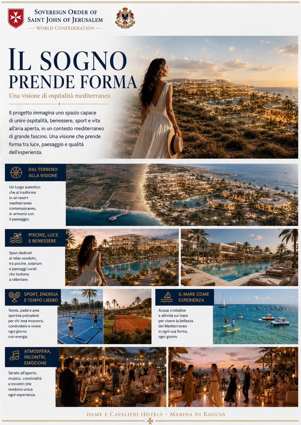 Il sogno prende forma - concept visuale del resort